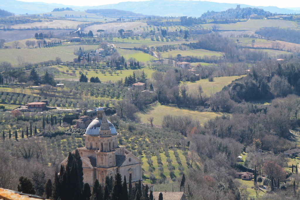 The glorious San Biago stands at the base of Montepulciano