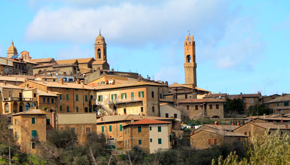 Montalcino is perched atop a hill that dates back to the Etruscan times.