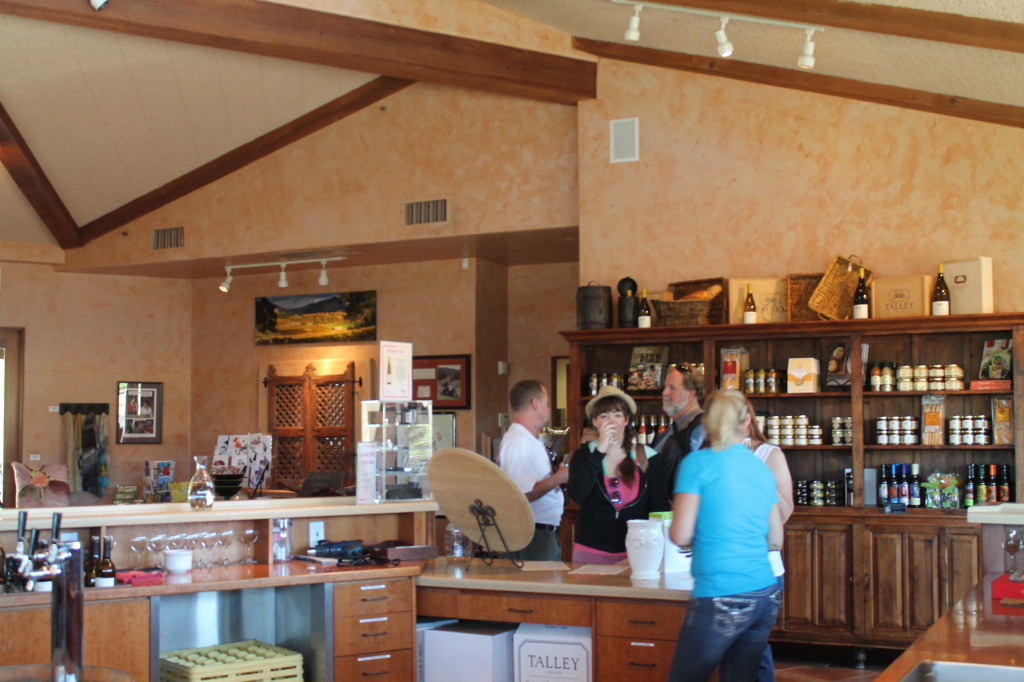 New tasting room at Talley Vineyards 